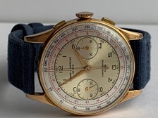 Baume & Mercier 18k chronograph circa 1950's vintage